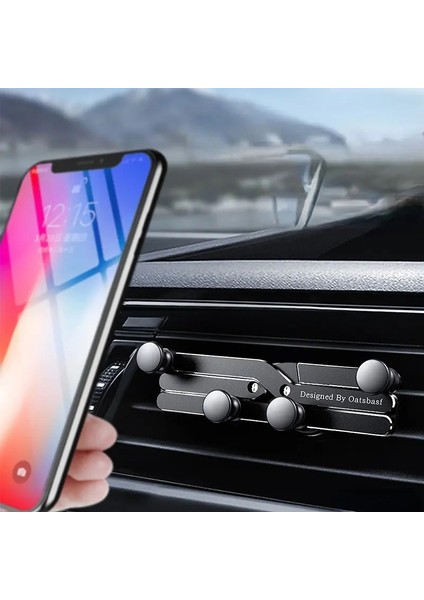 Oatsbasf Araba Telefon Montaj Akıllı Telefon Gps Telefon Sahibi Iphone 12 13 Pro Max Poco F3 Pro Xiaomi Redmi Otomatik Yerçekimi Telefon Standcolor: Siyah (Yurt Dışından)