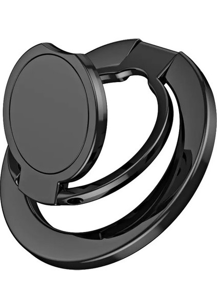 Magsafe Metal 3 Kesik Orta Disk Manyetik Emme Halkası Braketi 360 ° Dönen Evrensel Katlanır Ultra Zarar Kaldırma Ccolor: Gümüş (Yurt Dışından)