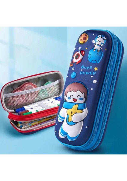 3D Eva Çift Katmanlı Büyük Kapasiteli Kalem Kılıfı Karikatür Kızlar Için Su Geçirmez Kalem Kutusu Kızlar Yaratıcı Kalem Saklama Kutusu Güzel Öğrenci Renk: 02 (Yurt Dışından)
