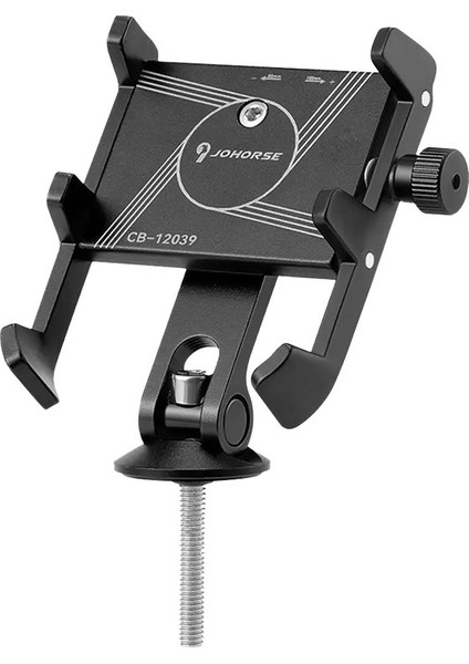 Alüminyum Alaşım Bisiklet Cep Telefonu Tutucu Stem/gidon Mountcolor Için 6 mm Vidalı Yastık Ped ile Dönebilir Telefon Navigasyon Standı: Siyah Kök: (Yurt Dışından)