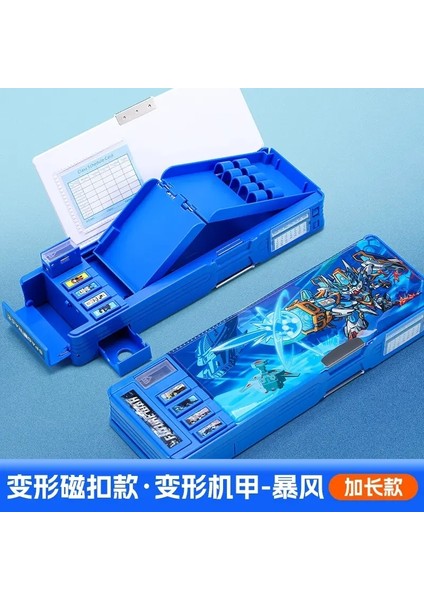 Yükseltilmiş Kırtasiye Kutusu Çok Fonksiyonlu Düğme Manyetik Emme Kalem Kutusu Büyük Kapasiteli Çift Taraflı Öğrenciler Renk: 11 (Yurt Dışından)