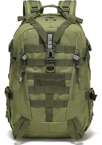Kamp Sırt Çantası Erkek Çantası 40L Seyahat Çantaları Taktik Tırmanma Sırt Çantası Yürüyüş Açık Yansıtıcı Omuz Balıkçı Spor Çantası Renk: Ordu Yeşil/beden: 30-40L (Yurt Dışından)