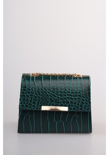 Weembag Kroko Zincir Askılı Roma Kadın Çanta