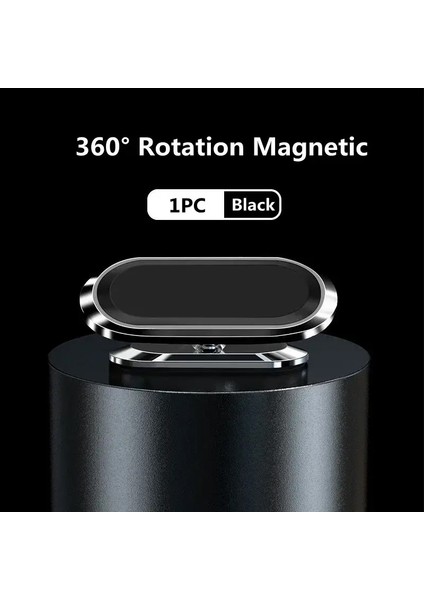 1080 ° Rotasyon Katlanabilir Araç Manyetik Telefon Tutucu Evrensel Hava Havalandırma Montajı Gps iPhone Için Samsung Araba Cep Telefonu Tutucu Stand Renk: C Siyah (Yurt Dışından)