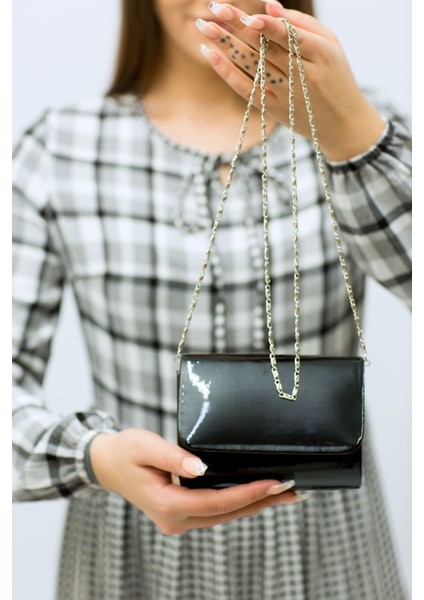 111 Rugan Minik Abiye Çanta | Parlak Minik Gece Çantası modelleri