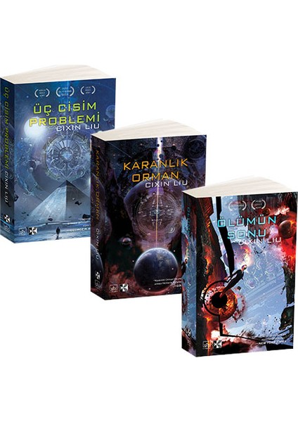 Üç Cisim Problemi Serisi - Cixin Liu 3 Kitap Ciltsiz 1816 Sayfa Bilimkurgu Roman Seti