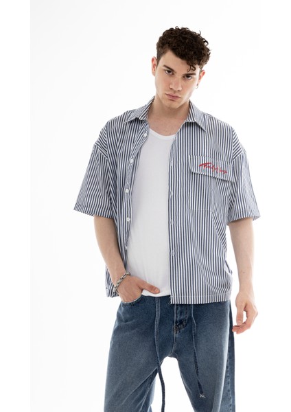 Cizgili Crop Gömelk