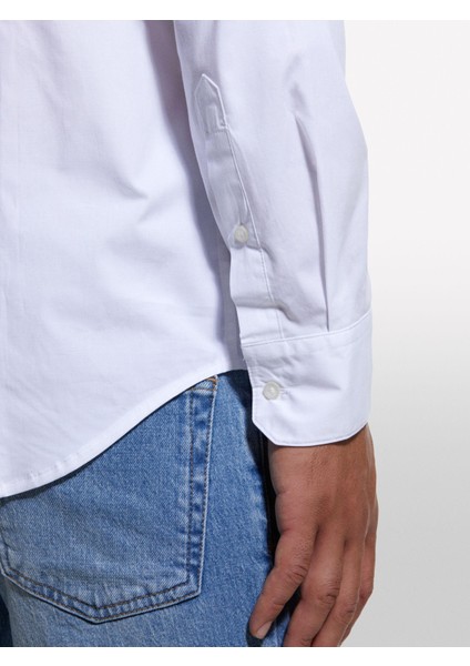 Sisley Pamuk Karışımlı Slim Fit Uzun Kollu Gömlek Erkek Beyaz Gömlek - 324A5CNXSQ032 fiyatları
