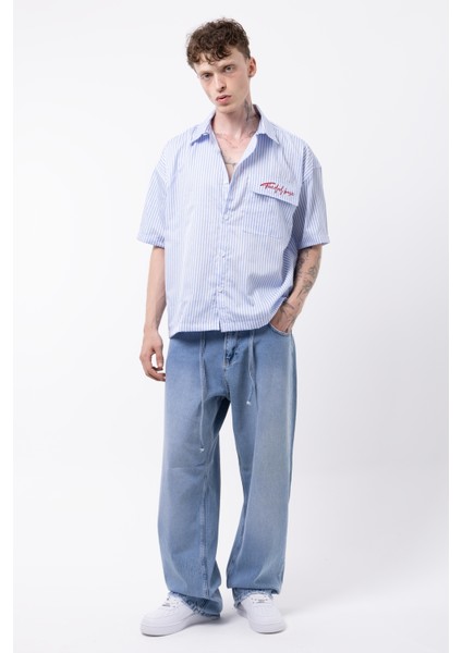 Cizgili Crop Gömelk