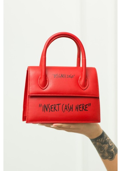 321 Mat Çift Saplı Baskılı Portföy Çanta | Şık Günlük Çanta