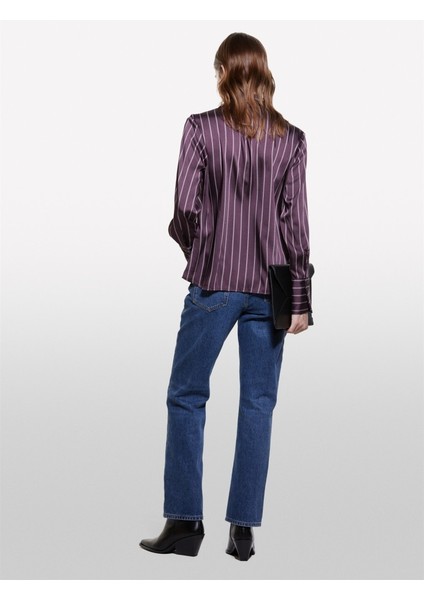 Sisley %100 Pamuk Beş Cepli Düz Paça Normal Bel Denim Pantolon Kadın Haki Mix Pantolon - 324A4YRZLE03X