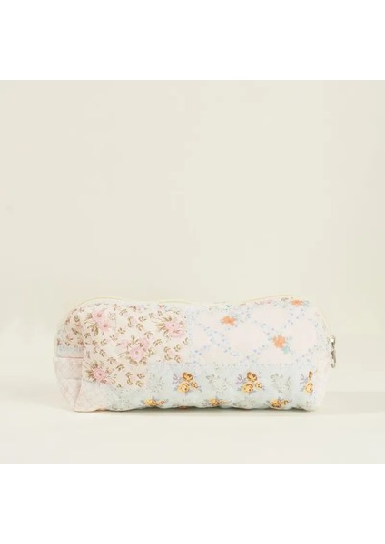 Kapitone Pamuk Kalem Kılıfı Mini Makyaj Fırça Depolama Çantası Küçük Çiçek Taşınabilir Sevimli Çiçek Öğrenci Kalan Kılıfları Kız Rengi: 11 (Yurt Dışından)