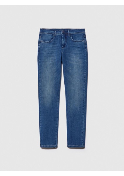 Sisley Streç Pamuklu Yüksek Bel Dar Paça Denim Pantolon Kadın Siyah Mix Pantolon - 324P4RR3575V7 fırsatları