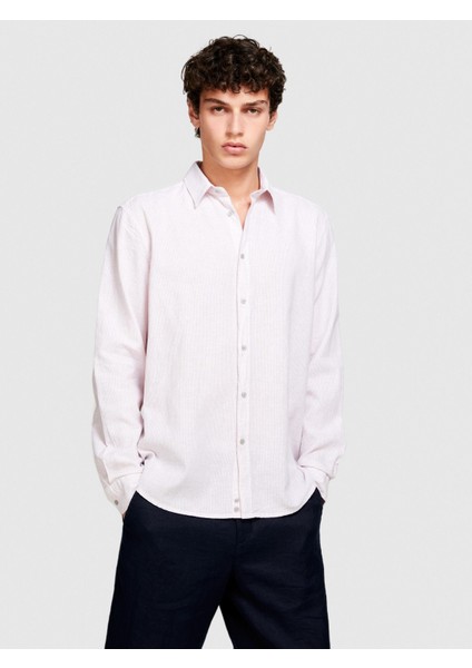 Sisley Keten Pamuk Karışımlı Slim Fit Gömlek Erkek Mix Gömlek - 324P59A2SQ03G modelleri