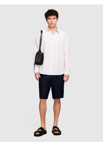 Sisley Keten Pamuk Karışımlı Slim Fit Gömlek Erkek Mix Gömlek - 324P59A2SQ03G indirimleri