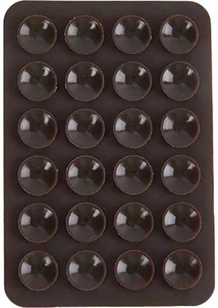 1pc Evrensel Çok Renkli Silikon Kare Emme Dağı, Cep Telefonlarını Sabitlemek Için Kullanılan 3m Yapışkan Kauçuk Emme Dağı ile Desteklenmiş Renk: Kahverengi Kahve (Yurt Dışından)