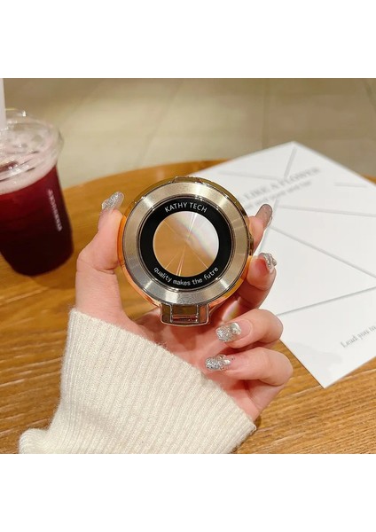 Manyetik Braket Halkası Stand Evrensel Lüks Kaplama Telefon Geri Kılıf Tutucu Iphone 15 14 13 12 11 Pro Max Renk: Altın (Yurt Dışından)