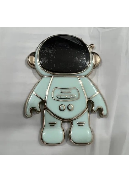 6d Elektroklokasyon Astronot Katlanır Telefon Stand Tutucu iPhone Samsung Xiaomi Case Cartoon Cep Telefon Sticker Tutucu Braket Renk: Yeşil (Yurt Dışından)