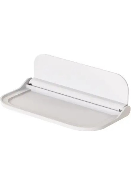 Banyo Perforasyonsuz Telefon Tutucusu Katlanır Plaka Depolama Rafı Yurt Banyo Temiz Giysileri Katlanır Kıyler Depolama Rafı: Küçük (Yurt Dışından)