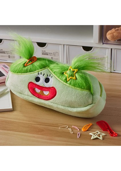 Çirkin Bebek Peluş Marka Komik Kalem Çantası Kız Kalp Depolama Çantası Artı Oyuncak Kalem Kılıfı Kore Kırtasiye Ofisi Kültür Malzemeleri Renk: Yeşil (Yurt Dışından)