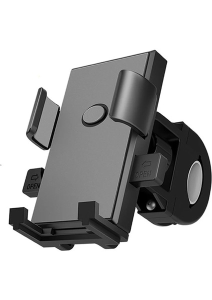 Universal 4-6.5inch Cep Telefonu Tutucu Stand Bracket 360 ° Motosiklet Bisiklet Bisiklet Motosiklet Motosiklet Araç Şok Geçirmez (Yurt Dışından)