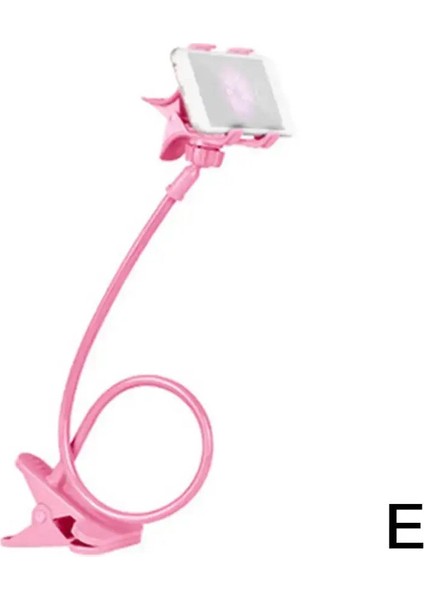 Evrensel Cep Telefonu Tutucu Esnek 360 Ayarlanabilir Tutucu Cep Telefonu Masaüstü Destek Standı Yatak Masası Montaj Tembel Braket Renk: Pembe (Yurt Dışından)