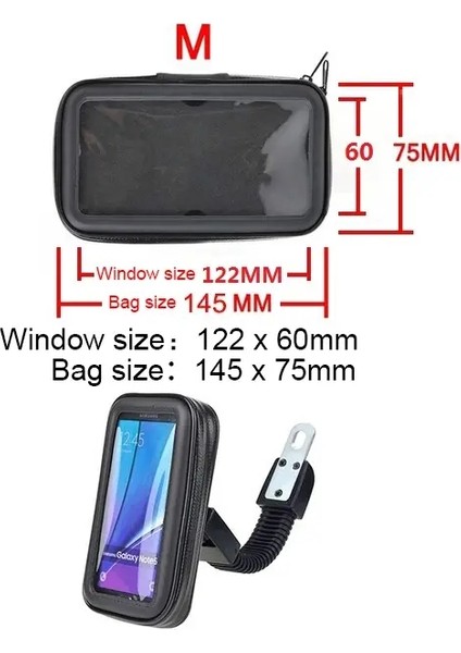 Evrensel Su Geçirmez Torba Bisiklet Bisiklet Telefon Tutucu Raflar Motosiklet Girdeli Montaj Olmayan Moblie Cep Telefon Klibi Bisiklet Renk: Zj3 M (Yurt Dışından)