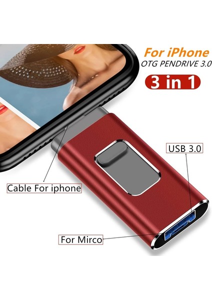 USB Flash Drive 2t 1t Yüksek Hızlı 512G 256G Çubuklar Telefon Için Harici Depolama Kalemi Sürücü Iphone Android Pc Kopya Fotoğraf Videoları Dosyalar Kapasite: 128GB/RENK: Mavi (Yurt Dışından)