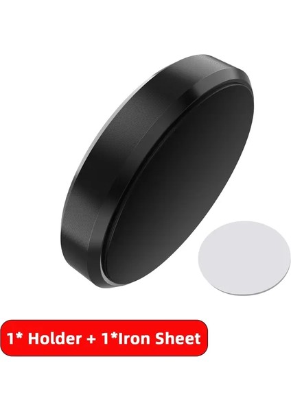 Manyetik Araba Telefon Tutucusu Iphone Samsung Xiaomi Huawei Gösterge Tablosu Duvar Montajlı Araba Mıknatıs Stickercolor: Siyah (Yurt Dışından)