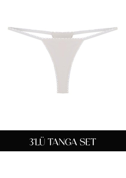 Cotvie 3 Renk Esk Pamuklu Tanga 3'lü Set külot fiyatları