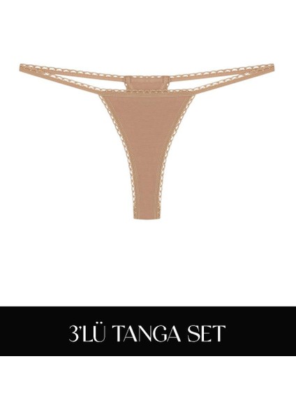 Cotvie 3 Renk Esk Pamuklu Tanga 3'lü Set külot modelleri