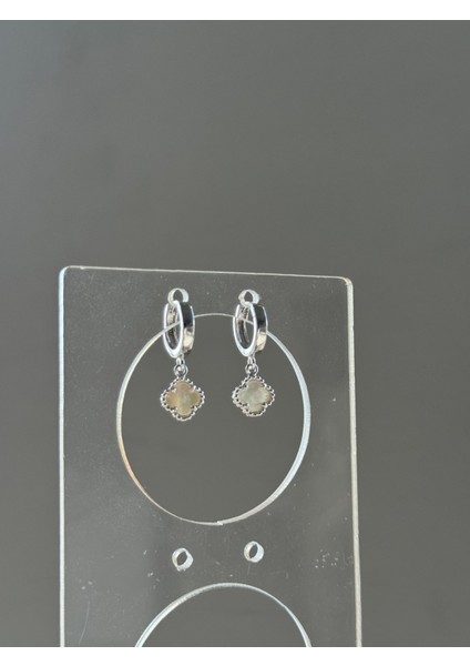 925 Ayar Gümüş 8 mm Cleef Model Sallantılı Halka Küpe fiyatları