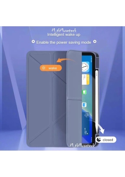 Apple Ipad 11 (A16) 2025 10. Nesil 10.9 Kılıf Yumuşak Kalem Bölmeli Akıllı Uyku Modlu A2696 A2757 A3355 modelleri