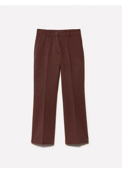 Sisley Streç Pamuklu Arkası Biyeli Cepli Pantolon Kadın Kahverengi Pantolon - 325P49MALE02X indirimleri