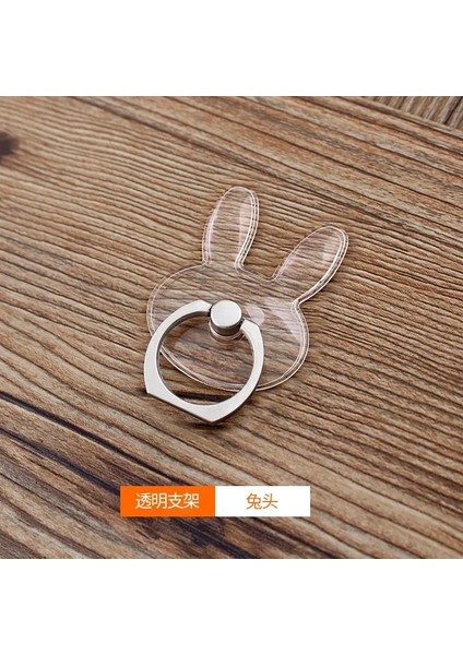 Evrensel Stent Cep Telefonu Tutucu Stand Parmak Yüzüğü Sevimli Cep Telefonu Için Manyetik Iphone Xs Max 8 Renk: A23-RABBIT Için Şeffaf Tutucu (Yurt Dışından)