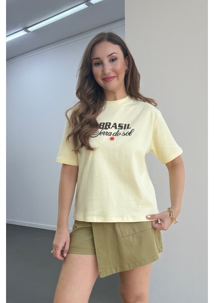 Brasil Rio %100 Pamuk Tshirt