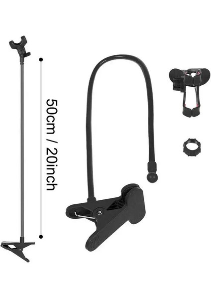 Universal Lazy Bracket Cep Telefon Tutucu Gooseeck Stand Klip Esnek Çubuk Destek Braketi 360ADABLE Lazy Standcolor: Mavi (Yurt Dışından)