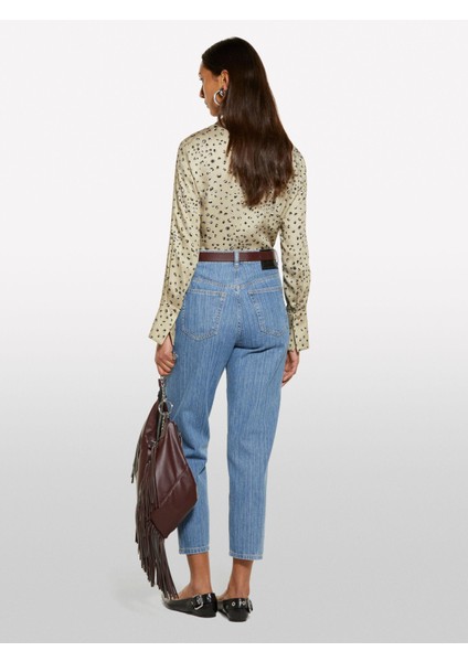 Sisley %100 Viskoz Desenli Regular Fit Gömlek Kadın Beyaz Mix Gömlek - 325P5PHVLQFF7 modelleri