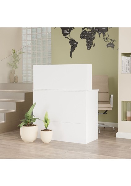 Bega H 90CM Ofis Karşılama Bankosu Beyaz BEG20-W fiyatları