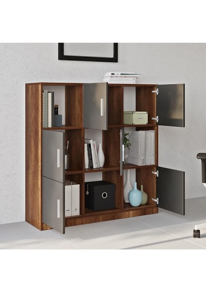 Bega G Ofis Klasör Dolabı Kitaplık Barok-Antrasit Beg7-Ba fırsatları