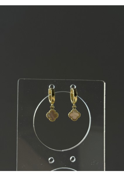 925 Ayar Gümüş 8 mm Cleef Model Sallantılı Halka Küpe