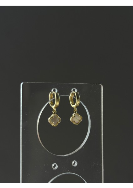 925 Ayar Gümüş 8 mm Cleef Model Sallantılı Halka Küpe fiyatları