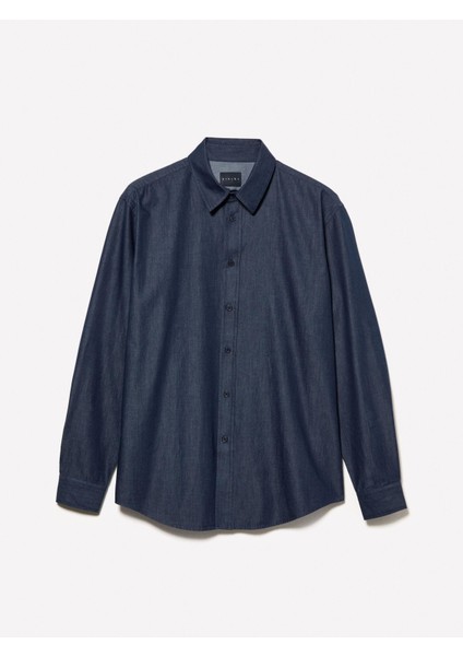 Sisley %100 Pamuk Klasik Yaka Relax Fit Gömlek Erkek Buz Mavisi Gömlek - 325P5UTXSQ04H fırsatları