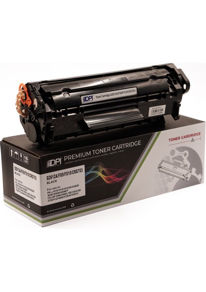 Hp Q2612A Chipli Muadil Toner – 1010 1018 1020 3050 – 2000 Sayfa Siyah