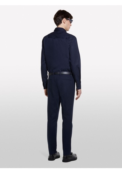 Sisley Streç Pamuklu Regular Fit Gömlek Erkek Lacivert Gömlek - 325P58FJSQ04F fiyatları