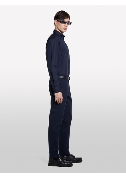 Sisley Streç Pamuklu Regular Fit Gömlek Erkek Lacivert Gömlek - 325P58FJSQ04F indirimleri