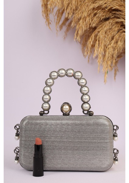 714 Büyüleyici Cinderella Inci Saplı Abiye Çanta