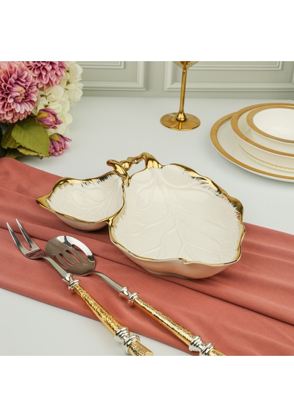 Albero Gold Sunum Tabak 27*28*7 cm