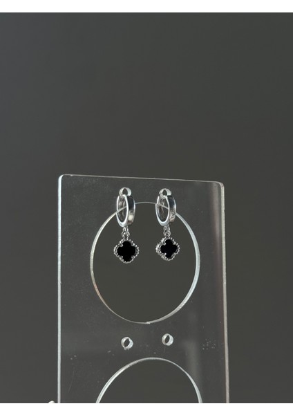 925 Ayar Gümüş 8 mm Cleef Model Sallantılı Halka Küpe fiyatları