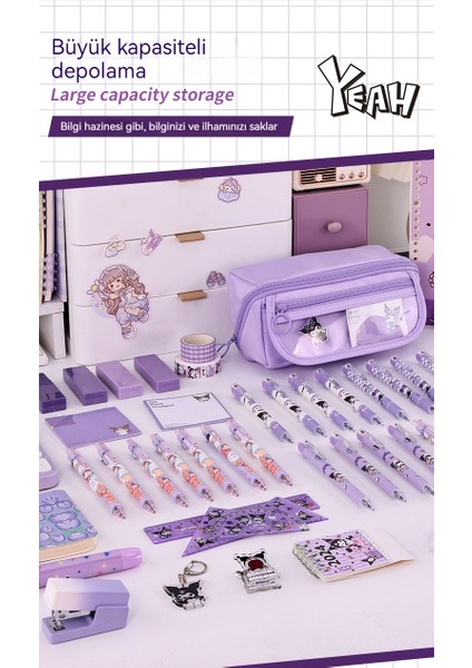 Kız Kalbi Büyük Kapasiteli Ilkokul Öğrencisi Yüksek Yüz Değeri Çok Fonksiyonlu Kalem Kutusu (Yurt Dışından) modelleri